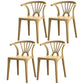 Contemporary Plastic Dining Side Chair Dining Room Armless Wishbone Chair Khaki 4 Piece Set Clearhalo ' kitchen&dining_furn' 'Dining Chairs' 'Dining Tables & Seating' 'dining_chair' 'furn' 'furn_dining_chair' 'Furniture' 'furniture_dining_chair' 'Kitchen & Dining Furniture' 'kitchen' 3846546