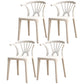 Contemporary Plastic Dining Side Chair Dining Room Armless Wishbone Chair White 4 Piece Set Clearhalo ' kitchen&dining_furn' 'Dining Chairs' 'Dining Tables & Seating' 'dining_chair' 'furn' 'furn_dining_chair' 'Furniture' 'furniture_dining_chair' 'Kitchen & Dining Furniture' 'kitchen' 3846562
