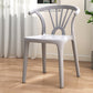Contemporary Plastic Dining Side Chair Dining Room Armless Wishbone Chair Light Gray 1 Piece Clearhalo ' kitchen&dining_furn' 'Dining Chairs' 'Dining Tables & Seating' 'dining_chair' 'furn' 'furn_dining_chair' 'Furniture' 'furniture_dining_chair' 'Kitchen & Dining Furniture' 'kitchen' 3846566