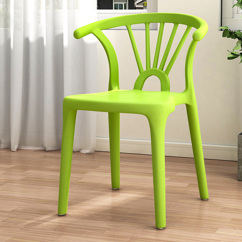 Contemporary Plastic Dining Side Chair Dining Room Armless Wishbone Chair Light Green 1 Piece Clearhalo ' kitchen&dining_furn' 'Dining Chairs' 'Dining Tables & Seating' 'dining_chair' 'furn' 'furn_dining_chair' 'Furniture' 'furniture_dining_chair' 'Kitchen & Dining Furniture' 'kitchen' 3846572