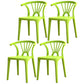 Contemporary Plastic Dining Side Chair Dining Room Armless Wishbone Chair Light Green 4 Piece Set Clearhalo ' kitchen&dining_furn' 'Dining Chairs' 'Dining Tables & Seating' 'dining_chair' 'furn' 'furn_dining_chair' 'Furniture' 'furniture_dining_chair' 'Kitchen & Dining Furniture' 'kitchen' 3846574