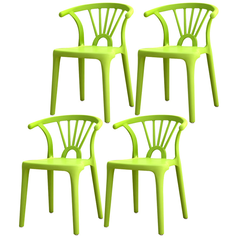 Contemporary Plastic Dining Side Chair Dining Room Armless Wishbone Chair Light Green 4 Piece Set Clearhalo ' kitchen&dining_furn' 'Dining Chairs' 'Dining Tables & Seating' 'dining_chair' 'furn' 'furn_dining_chair' 'Furniture' 'furniture_dining_chair' 'Kitchen & Dining Furniture' 'kitchen' 3846574