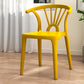 Contemporary Plastic Dining Side Chair Dining Room Armless Wishbone Chair Ginger 1 Piece Clearhalo ' kitchen&dining_furn' 'Dining Chairs' 'Dining Tables & Seating' 'dining_chair' 'furn' 'furn_dining_chair' 'Furniture' 'furniture_dining_chair' 'Kitchen & Dining Furniture' 'kitchen' 3846578