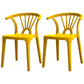 Contemporary Plastic Dining Side Chair Dining Room Armless Wishbone Chair Ginger 2 Piece Set Clearhalo ' kitchen&dining_furn' 'Dining Chairs' 'Dining Tables & Seating' 'dining_chair' 'furn' 'furn_dining_chair' 'Furniture' 'furniture_dining_chair' 'Kitchen & Dining Furniture' 'kitchen' 3846579