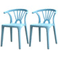 Contemporary Plastic Dining Side Chair Dining Room Armless Wishbone Chair Light Blue 2 Piece Set Clearhalo ' kitchen&dining_furn' 'Dining Chairs' 'Dining Tables & Seating' 'dining_chair' 'furn' 'furn_dining_chair' 'Furniture' 'furniture_dining_chair' 'Kitchen & Dining Furniture' 'kitchen' 3846591