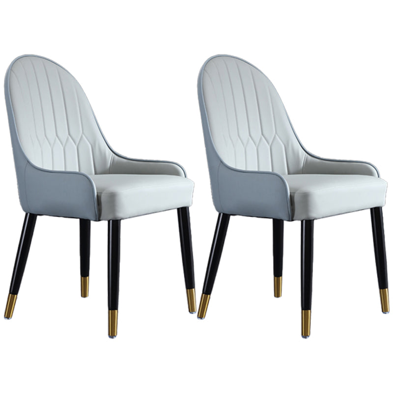 Contemporary Wood Dining Room Chairs Upholstered Side Armchairs for Home Use Sky Blue 2 Piece Set Clearhalo ' kitchen&dining_furn' 'Dining Chairs' 'Dining Tables & Seating' 'dining_chair' 'furn' 'furn_dining_chair' 'Furniture' 'furniture_dining_chair' 'Kitchen & Dining Furniture' 'kitchen' 3846595