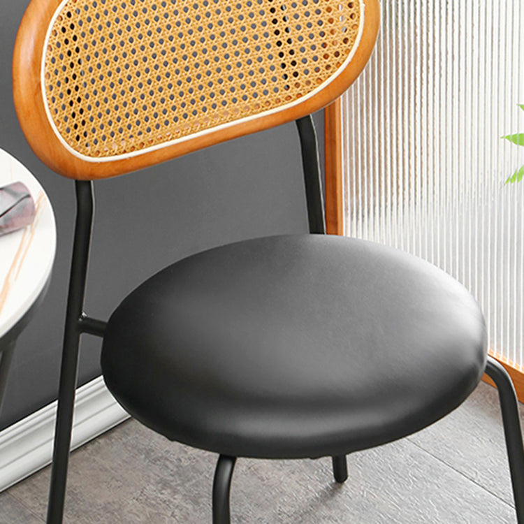 Contemporary Style Metal Chair Set Kitchen Dining Room Open Back Side Chairs Clearhalo ' kitchen&dining_furn' 'Dining Chairs' 'Dining Tables & Seating' 'dining_chair' 'furn' 'furn_dining_chair' 'Furniture' 'furniture_dining_chair' 'Kitchen & Dining Furniture' 'kitchen' 3846630