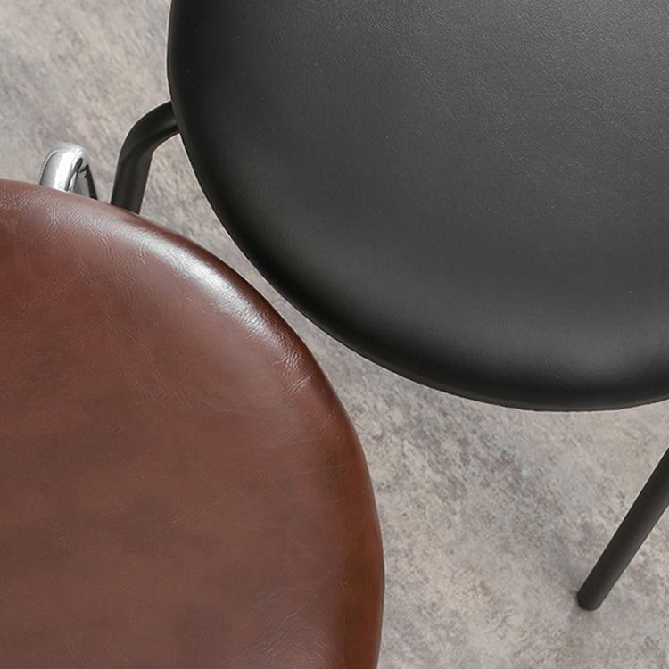 Contemporary Style Metal Chair Set Kitchen Dining Room Open Back Side Chairs Clearhalo ' kitchen&dining_furn' 'Dining Chairs' 'Dining Tables & Seating' 'dining_chair' 'furn' 'furn_dining_chair' 'Furniture' 'furniture_dining_chair' 'Kitchen & Dining Furniture' 'kitchen' 3846635