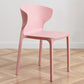 Contemporary Indoor-Outdoor Plastic Dining Chair Stacking Dining Chair Pink 1 Piece Clearhalo ' kitchen&dining_furn' 'Dining Chairs' 'Dining Tables & Seating' 'dining_chair' 'furn' 'furn_dining_chair' 'Furniture' 'furniture_dining_chair' 'Kitchen & Dining Furniture' 'kitchen' 3846714