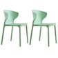 Contemporary Indoor-Outdoor Plastic Dining Chair Stacking Dining Chair Green 2 Piece Set Clearhalo ' kitchen&dining_furn' 'Dining Chairs' 'Dining Tables & Seating' 'dining_chair' 'furn' 'furn_dining_chair' 'Furniture' 'furniture_dining_chair' 'Kitchen & Dining Furniture' 'kitchen' 3846727