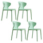 Contemporary Indoor-Outdoor Plastic Dining Chair Stacking Dining Chair Green 4 Piece Set Clearhalo ' kitchen&dining_furn' 'Dining Chairs' 'Dining Tables & Seating' 'dining_chair' 'furn' 'furn_dining_chair' 'Furniture' 'furniture_dining_chair' 'Kitchen & Dining Furniture' 'kitchen' 3846728