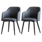 Scandinavian Home Arm Chair Parsons Back Upholstered Metal Dining Room Chair Dark Gray 2 Piece Set Clearhalo ' kitchen&dining_furn' 'Dining Chairs' 'Dining Tables & Seating' 'dining_chair' 'furn' 'furn_dining_chair' 'Furniture' 'furniture_dining_chair' 'Kitchen & Dining Furniture' 'kitchen' 3846755
