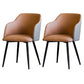 Scandinavian Home Arm Chair Parsons Back Upholstered Metal Dining Room Chair Light Coffee 2 Piece Set Clearhalo ' kitchen&dining_furn' 'Dining Chairs' 'Dining Tables & Seating' 'dining_chair' 'furn' 'furn_dining_chair' 'Furniture' 'furniture_dining_chair' 'Kitchen & Dining Furniture' 'kitchen' 3846764