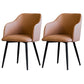 Scandinavian Home Arm Chair Parsons Back Upholstered Metal Dining Room Chair Coffee 2 Piece Set Clearhalo ' kitchen&dining_furn' 'Dining Chairs' 'Dining Tables & Seating' 'dining_chair' 'furn' 'furn_dining_chair' 'Furniture' 'furniture_dining_chair' 'Kitchen & Dining Furniture' 'kitchen' 3846770