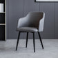 Scandinavian Home Arm Chair Parsons Back Upholstered Metal Dining Room Chair Grey 1 Piece Clearhalo ' kitchen&dining_furn' 'Dining Chairs' 'Dining Tables & Seating' 'dining_chair' 'furn' 'furn_dining_chair' 'Furniture' 'furniture_dining_chair' 'Kitchen & Dining Furniture' 'kitchen' 3846772