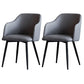Scandinavian Home Arm Chair Parsons Back Upholstered Metal Dining Room Chair Grey 2 Piece Set Clearhalo ' kitchen&dining_furn' 'Dining Chairs' 'Dining Tables & Seating' 'dining_chair' 'furn' 'furn_dining_chair' 'Furniture' 'furniture_dining_chair' 'Kitchen & Dining Furniture' 'kitchen' 3846773