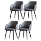 Scandinavian Home Arm Chair Parsons Back Upholstered Metal Dining Room Chair Grey 4 Piece Set Clearhalo ' kitchen&dining_furn' 'Dining Chairs' 'Dining Tables & Seating' 'dining_chair' 'furn' 'furn_dining_chair' 'Furniture' 'furniture_dining_chair' 'Kitchen & Dining Furniture' 'kitchen' 3846774