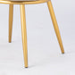 Glam Style Upholstered Side Chairs Solid Back Armless Dining Side Chairs for Home Clearhalo ' kitchen&dining_furn' 'Dining Chairs' 'Dining Tables & Seating' 'dining_chair' 'furn' 'furn_dining_chair' 'Furniture' 'furniture_dining_chair' 'Kitchen & Dining Furniture' 'kitchen' 3846823