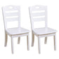 Modern Indoor-Outdoor Wood Dining Chair Armless Ladder Back Side Chair (Set of 2) White Clearhalo ' kitchen&dining_furn' 'Dining Chairs' 'Dining Tables & Seating' 'dining_chair' 'furn' 'furn_dining_chair' 'Furniture' 'furniture_dining_chair' 'Kitchen & Dining Furniture' 'kitchen' 3846857