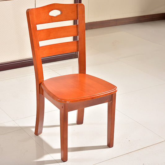 Modern Indoor-Outdoor Wood Dining Chair Armless Ladder Back Side Chair (Set of 2) Clearhalo ' kitchen&dining_furn' 'Dining Chairs' 'Dining Tables & Seating' 'dining_chair' 'furn' 'furn_dining_chair' 'Furniture' 'furniture_dining_chair' 'Kitchen & Dining Furniture' 'kitchen' 3846859