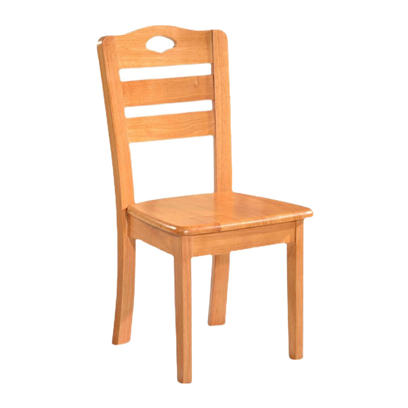 Modern Indoor-Outdoor Wood Dining Chair Armless Ladder Back Side Chair (Set of 2) Clearhalo ' kitchen&dining_furn' 'Dining Chairs' 'Dining Tables & Seating' 'dining_chair' 'furn' 'furn_dining_chair' 'Furniture' 'furniture_dining_chair' 'Kitchen & Dining Furniture' 'kitchen' 3846865