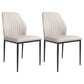 Scandinavian Style Leather Dining Chairs Solid Back Armless Dining Chairs for Kitchen (Set of 2) White Clearhalo ' kitchen&dining_furn' 'Dining Chairs' 'Dining Tables & Seating' 'dining_chair' 'furn' 'furn_dining_chair' 'Furniture' 'furniture_dining_chair' 'Kitchen & Dining Furniture' 'kitchen' 3846871