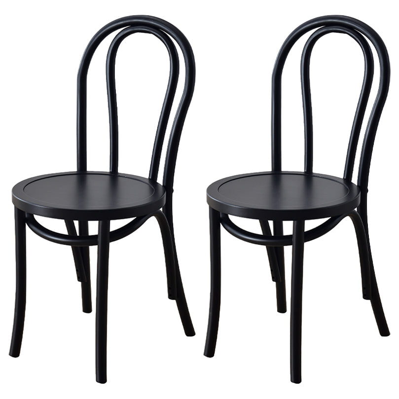 Modern Style Beech Wood Chair Windsor Back Side Kitchen Dining Chairs Set Black Wood 2 Piece Set Clearhalo ' kitchen&dining_furn' 'Dining Chairs' 'Dining Tables & Seating' 'dining_chair' 'furn' 'furn_dining_chair' 'Furniture' 'furniture_dining_chair' 'Kitchen & Dining Furniture' 'kitchen' 3846888