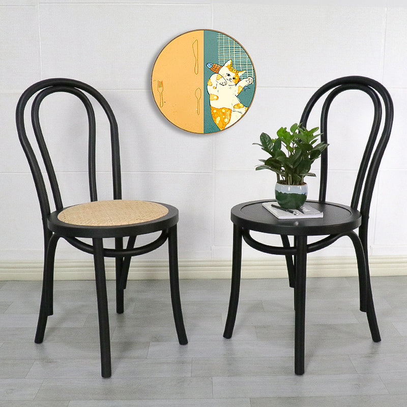 Modern Style Beech Wood Chair Windsor Back Side Kitchen Dining Chairs Set Clearhalo ' kitchen&dining_furn' 'Dining Chairs' 'Dining Tables & Seating' 'dining_chair' 'furn' 'furn_dining_chair' 'Furniture' 'furniture_dining_chair' 'Kitchen & Dining Furniture' 'kitchen' 3846889