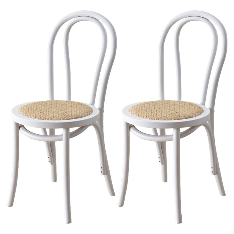 Modern Style Beech Wood Chair Windsor Back Side Kitchen Dining Chairs Set White Wicker & Rattan 2 Piece Set Clearhalo ' kitchen&dining_furn' 'Dining Chairs' 'Dining Tables & Seating' 'dining_chair' 'furn' 'furn_dining_chair' 'Furniture' 'furniture_dining_chair' 'Kitchen & Dining Furniture' 'kitchen' 3846906