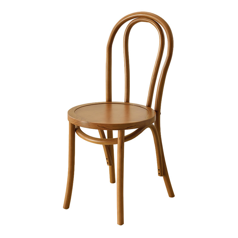 Modern Style Beech Wood Chair Windsor Back Side Kitchen Dining Chairs Set Brown Wood 1 Piece Clearhalo ' kitchen&dining_furn' 'Dining Chairs' 'Dining Tables & Seating' 'dining_chair' 'furn' 'furn_dining_chair' 'Furniture' 'furniture_dining_chair' 'Kitchen & Dining Furniture' 'kitchen' 3846909