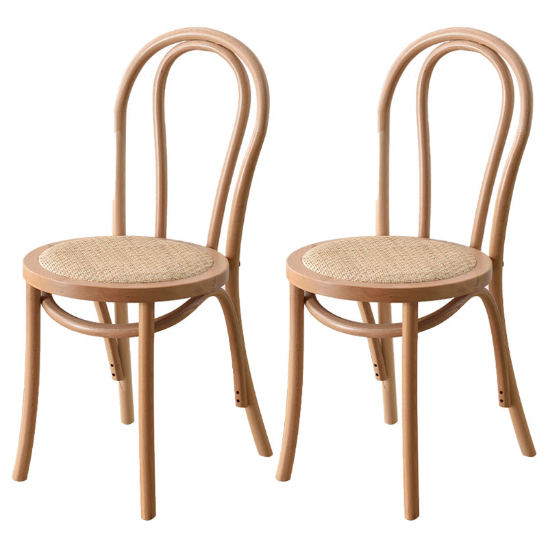 Modern Style Beech Wood Chair Windsor Back Side Kitchen Dining Chairs Set Wood Wicker & Rattan 2 Piece Set Clearhalo ' kitchen&dining_furn' 'Dining Chairs' 'Dining Tables & Seating' 'dining_chair' 'furn' 'furn_dining_chair' 'Furniture' 'furniture_dining_chair' 'Kitchen & Dining Furniture' 'kitchen' 3846919