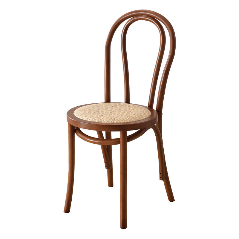 Modern Style Beech Wood Chair Windsor Back Side Kitchen Dining Chairs Set Walnut Wicker & Rattan 1 Piece Clearhalo ' kitchen&dining_furn' 'Dining Chairs' 'Dining Tables & Seating' 'dining_chair' 'furn' 'furn_dining_chair' 'Furniture' 'furniture_dining_chair' 'Kitchen & Dining Furniture' 'kitchen' 3846924