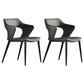 Scandinavian Style Metal Dining Chair Set Kitchen Dining Wingback Arm Chairs Grey 2 Piece Set Clearhalo ' kitchen&dining_furn' 'Dining Chairs' 'Dining Tables & Seating' 'dining_chair' 'furn' 'furn_dining_chair' 'Furniture' 'furniture_dining_chair' 'Kitchen & Dining Furniture' 'kitchen' 3846928