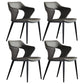 Scandinavian Style Metal Dining Chair Set Kitchen Dining Wingback Arm Chairs Grey 4 Piece Set Clearhalo ' kitchen&dining_furn' 'Dining Chairs' 'Dining Tables & Seating' 'dining_chair' 'furn' 'furn_dining_chair' 'Furniture' 'furniture_dining_chair' 'Kitchen & Dining Furniture' 'kitchen' 3846930
