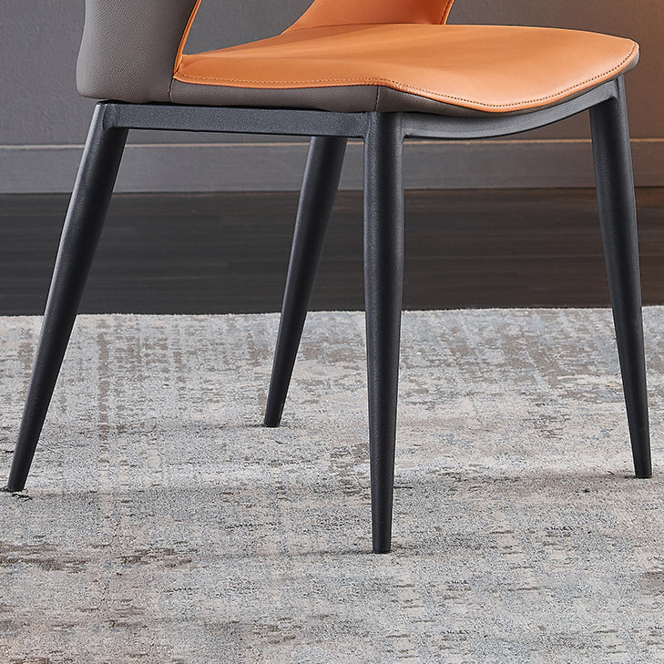 Scandinavian Style Metal Dining Chair Set Kitchen Dining Wingback Arm Chairs Clearhalo ' kitchen&dining_furn' 'Dining Chairs' 'Dining Tables & Seating' 'dining_chair' 'furn' 'furn_dining_chair' 'Furniture' 'furniture_dining_chair' 'Kitchen & Dining Furniture' 'kitchen' 3846943