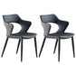 Scandinavian Style Metal Dining Chair Set Kitchen Dining Wingback Arm Chairs Navy Blue 2 Piece Set Clearhalo ' kitchen&dining_furn' 'Dining Chairs' 'Dining Tables & Seating' 'dining_chair' 'furn' 'furn_dining_chair' 'Furniture' 'furniture_dining_chair' 'Kitchen & Dining Furniture' 'kitchen' 3846946