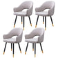 Home Scandinavian Arm Chair Upholstered Open Back Metal Dining Room Chair Grey 4 Piece Set Brass Gold Clearhalo ' kitchen&dining_furn' 'Dining Chairs' 'Dining Tables & Seating' 'dining_chair' 'furn' 'furn_dining_chair' 'Furniture' 'furniture_dining_chair' 'Kitchen & Dining Furniture' 'kitchen' 3846996