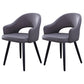 Home Scandinavian Arm Chair Upholstered Open Back Metal Dining Room Chair Dark Gray 2 Piece Set Black Clearhalo ' kitchen&dining_furn' 'Dining Chairs' 'Dining Tables & Seating' 'dining_chair' 'furn' 'furn_dining_chair' 'Furniture' 'furniture_dining_chair' 'Kitchen & Dining Furniture' 'kitchen' 3846999