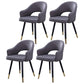 Home Scandinavian Arm Chair Upholstered Open Back Metal Dining Room Chair Dark Gray 4 Piece Set Brass Gold Clearhalo ' kitchen&dining_furn' 'Dining Chairs' 'Dining Tables & Seating' 'dining_chair' 'furn' 'furn_dining_chair' 'Furniture' 'furniture_dining_chair' 'Kitchen & Dining Furniture' 'kitchen' 3847005