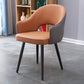 Home Scandinavian Arm Chair Upholstered Open Back Metal Dining Room Chair Khaki 1 Piece Black Clearhalo ' kitchen&dining_furn' 'Dining Chairs' 'Dining Tables & Seating' 'dining_chair' 'furn' 'furn_dining_chair' 'Furniture' 'furniture_dining_chair' 'Kitchen & Dining Furniture' 'kitchen' 3847006