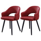 Home Scandinavian Arm Chair Upholstered Open Back Metal Dining Room Chair Burgundy 2 Piece Set Black Clearhalo ' kitchen&dining_furn' 'Dining Chairs' 'Dining Tables & Seating' 'dining_chair' 'furn' 'furn_dining_chair' 'Furniture' 'furniture_dining_chair' 'Kitchen & Dining Furniture' 'kitchen' 3847022
