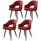 Home Scandinavian Arm Chair Upholstered Open Back Metal Dining Room Chair Burgundy 4 Piece Set Brass Gold Clearhalo ' kitchen&dining_furn' 'Dining Chairs' 'Dining Tables & Seating' 'dining_chair' 'furn' 'furn_dining_chair' 'Furniture' 'furniture_dining_chair' 'Kitchen & Dining Furniture' 'kitchen' 3847026