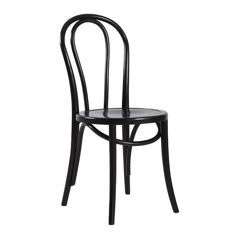 Contemporary Style Beech Wood Chiar Windsor Back Side Kitchen Dining Chair Black Wood 1 Piece Clearhalo ' kitchen&dining_furn' 'Dining Chairs' 'Dining Tables & Seating' 'dining_chair' 'furn' 'furn_dining_chair' 'Furniture' 'furniture_dining_chair' 'Kitchen & Dining Furniture' 'kitchen' 3847058