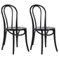 Contemporary Style Beech Wood Chiar Windsor Back Side Kitchen Dining Chair Black Wood 2 Piece Set Clearhalo ' kitchen&dining_furn' 'Dining Chairs' 'Dining Tables & Seating' 'dining_chair' 'furn' 'furn_dining_chair' 'Furniture' 'furniture_dining_chair' 'Kitchen & Dining Furniture' 'kitchen' 3847059