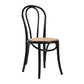 Contemporary Style Beech Wood Chiar Windsor Back Side Kitchen Dining Chair Black Wicker & Rattan 1 Piece Clearhalo ' kitchen&dining_furn' 'Dining Chairs' 'Dining Tables & Seating' 'dining_chair' 'furn' 'furn_dining_chair' 'Furniture' 'furniture_dining_chair' 'Kitchen & Dining Furniture' 'kitchen' 3847064