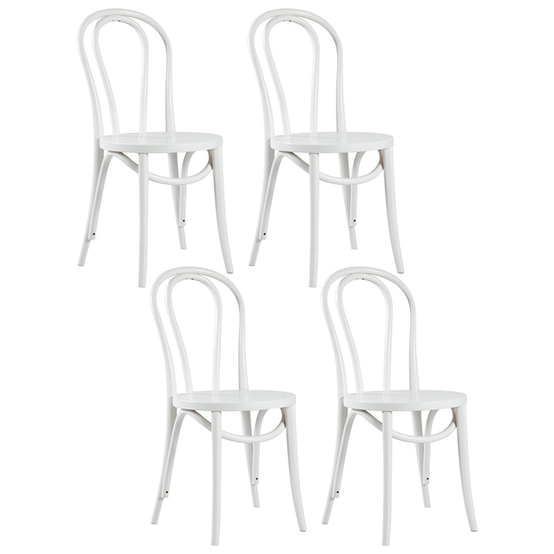 Contemporary Style Beech Wood Chiar Windsor Back Side Kitchen Dining Chair White Wood 4 Piece Set Clearhalo ' kitchen&dining_furn' 'Dining Chairs' 'Dining Tables & Seating' 'dining_chair' 'furn' 'furn_dining_chair' 'Furniture' 'furniture_dining_chair' 'Kitchen & Dining Furniture' 'kitchen' 3847074