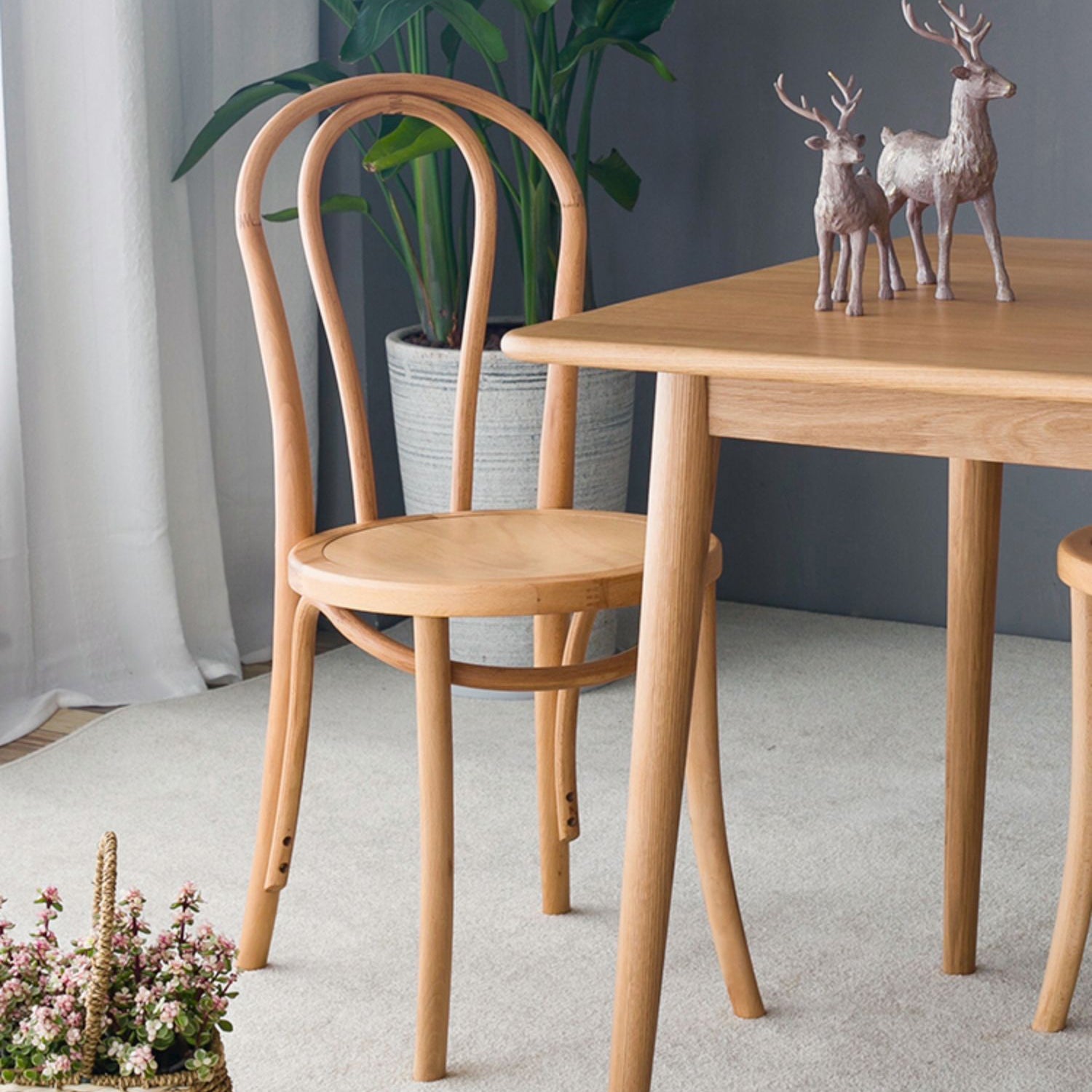 Contemporary Style Beech Wood Chiar Windsor Back Side Kitchen Dining Chair Wood Wood 1 Piece Clearhalo ' kitchen&dining_furn' 'Dining Chairs' 'Dining Tables & Seating' 'dining_chair' 'furn' 'furn_dining_chair' 'Furniture' 'furniture_dining_chair' 'Kitchen & Dining Furniture' 'kitchen' 3847082