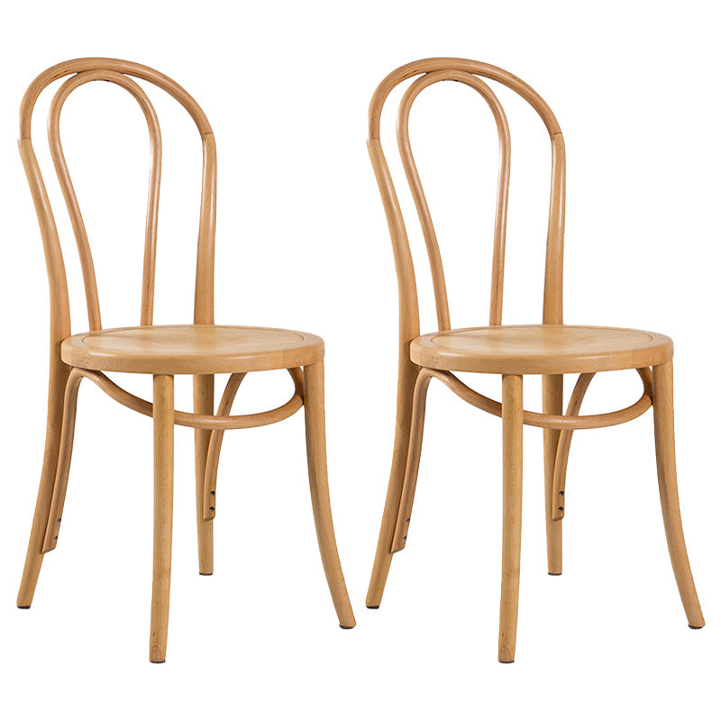 Contemporary Style Beech Wood Chiar Windsor Back Side Kitchen Dining Chair Wood Wood 2 Piece Set Clearhalo ' kitchen&dining_furn' 'Dining Chairs' 'Dining Tables & Seating' 'dining_chair' 'furn' 'furn_dining_chair' 'Furniture' 'furniture_dining_chair' 'Kitchen & Dining Furniture' 'kitchen' 3847083