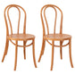 Contemporary Style Beech Wood Chiar Windsor Back Side Kitchen Dining Chair Light Brown Wood 2 Piece Set Clearhalo ' kitchen&dining_furn' 'Dining Chairs' 'Dining Tables & Seating' 'dining_chair' 'furn' 'furn_dining_chair' 'Furniture' 'furniture_dining_chair' 'Kitchen & Dining Furniture' 'kitchen' 3847089