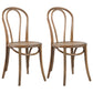 Contemporary Style Beech Wood Chiar Windsor Back Side Kitchen Dining Chair Smoke Gray Wood 2 Piece Set Clearhalo ' kitchen&dining_furn' 'Dining Chairs' 'Dining Tables & Seating' 'dining_chair' 'furn' 'furn_dining_chair' 'Furniture' 'furniture_dining_chair' 'Kitchen & Dining Furniture' 'kitchen' 3847095